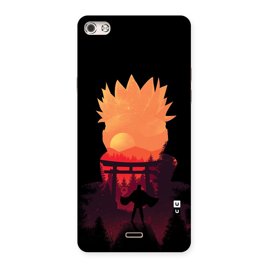 Naruto Anime Sunset Art Back Case for Micromax Canvas Silver 5