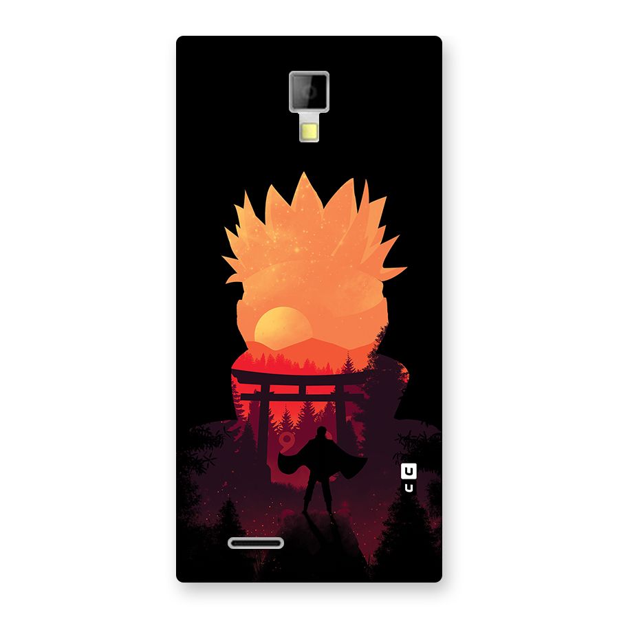 Naruto Anime Sunset Art Back Case for Micromax Canvas Xpress A99