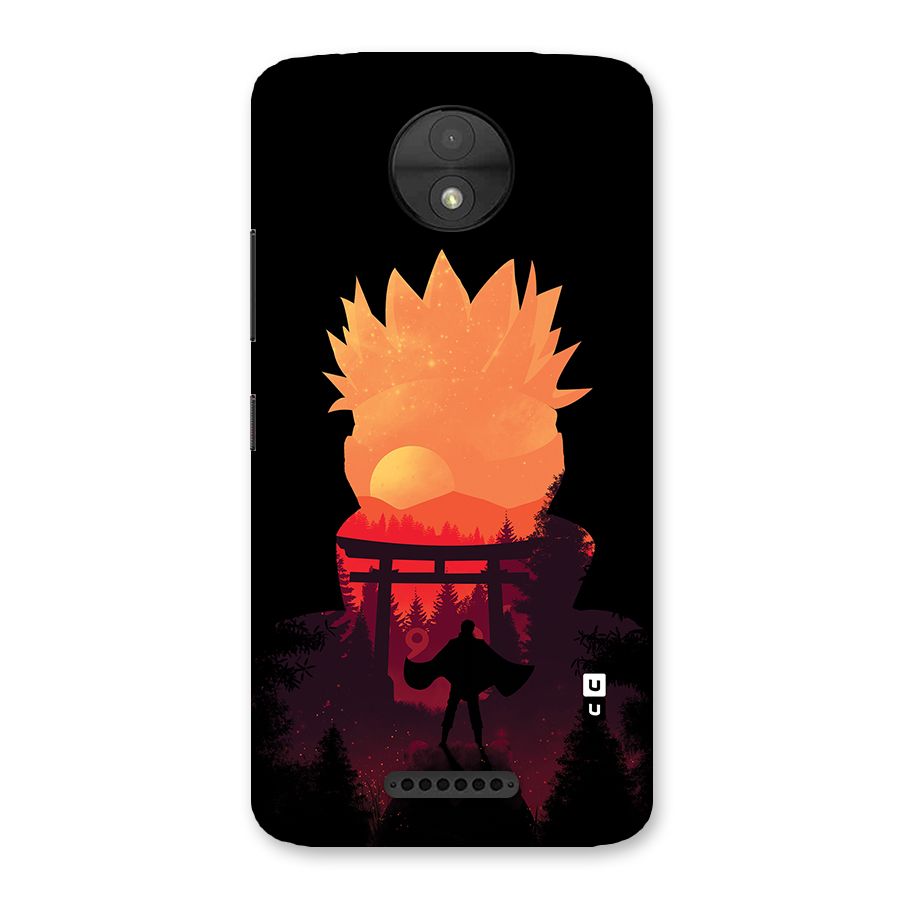 Naruto Anime Sunset Art Back Case for Moto C