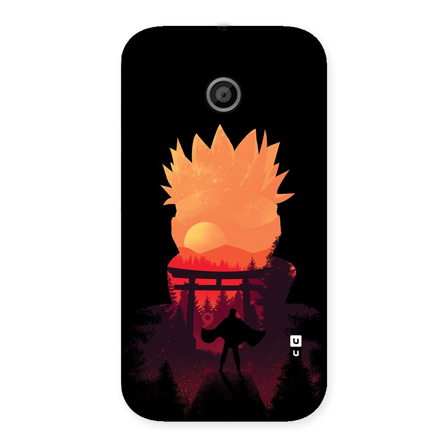 Naruto Anime Sunset Art Back Case for Moto E