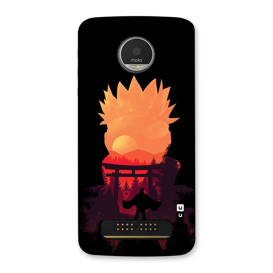 Naruto Anime Sunset Art Back Case for Moto Z Play