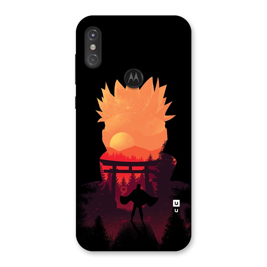Naruto Anime Sunset Art Back Case for Motorola One Power