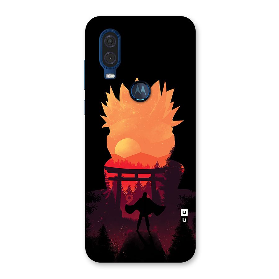 Naruto Anime Sunset Art Back Case for Motorola One Vision