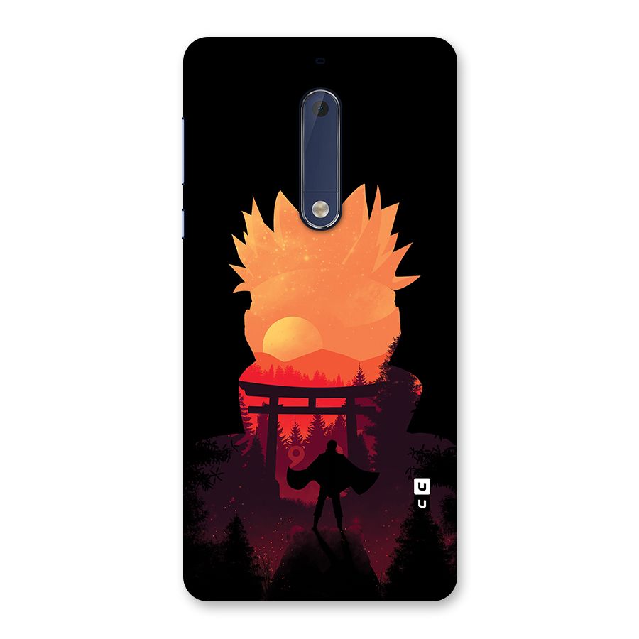Naruto Anime Sunset Art Back Case for Nokia 5