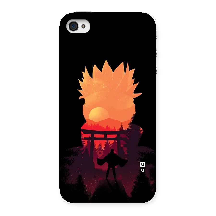Naruto Anime Sunset Art Back Case for iPhone 4 4s