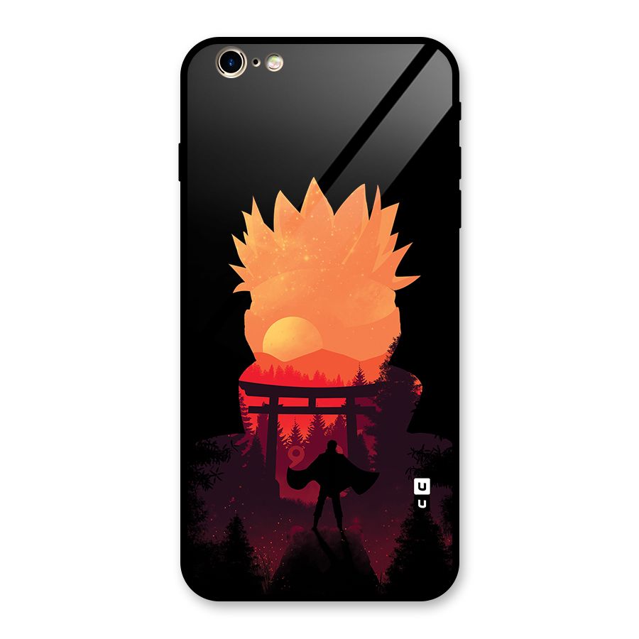 Naruto Anime Sunset Art Glass Back Case for iPhone 6 Plus 6S Plus