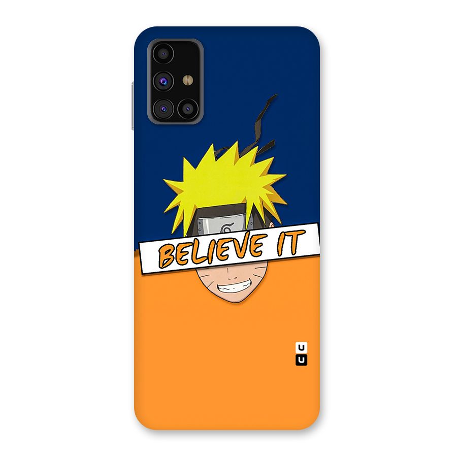 Naruto Believe It Back Case for Galaxy M31s