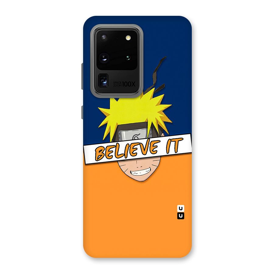 Naruto Believe It Back Case for Galaxy S20 Ultra
