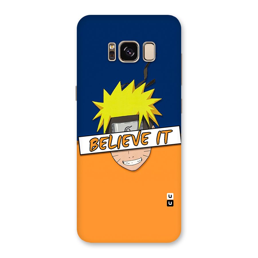 Naruto Believe It Back Case for Galaxy S8