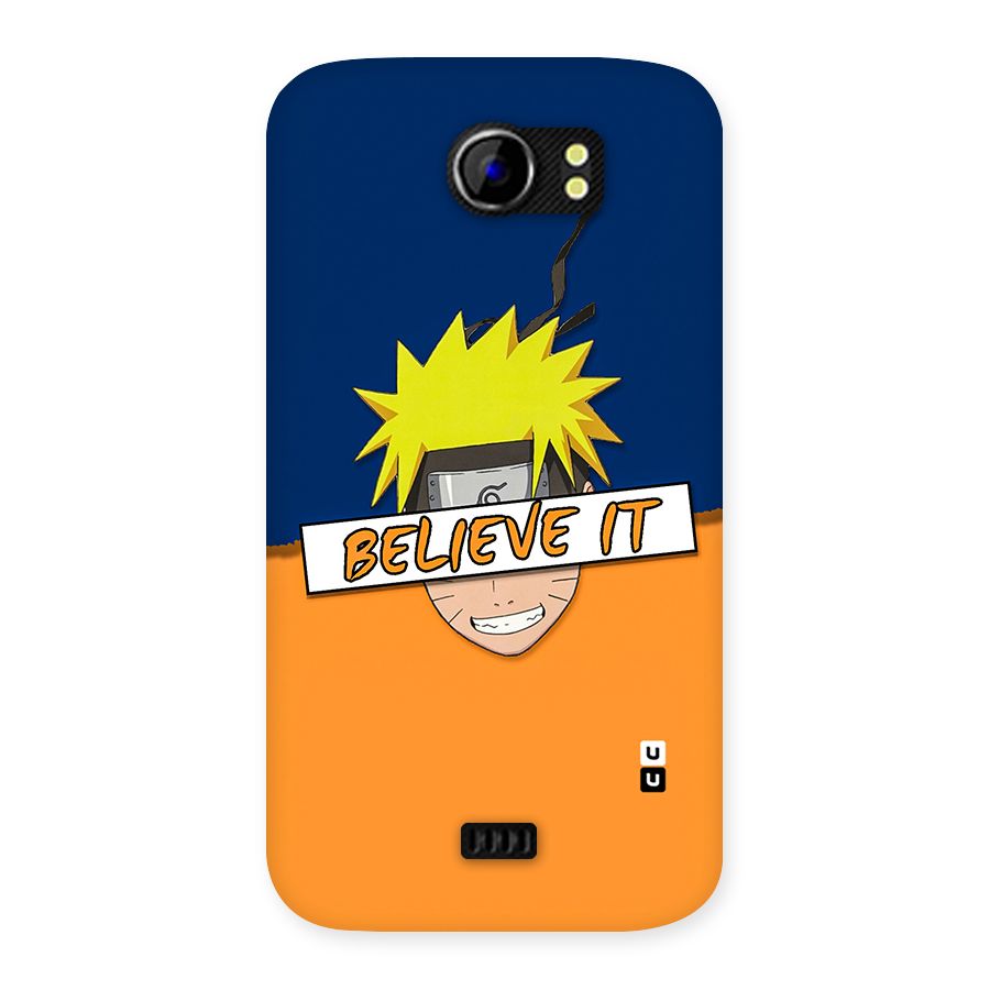 Naruto Believe It Back Case for Micromax Canvas 2 A110