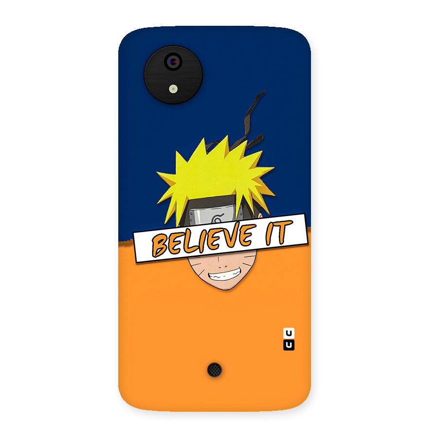 Naruto Believe It Back Case for Micromax Canvas A1