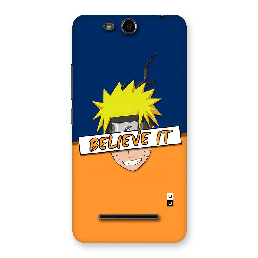Naruto Believe It Back Case for Micromax Canvas Juice 3 Q392