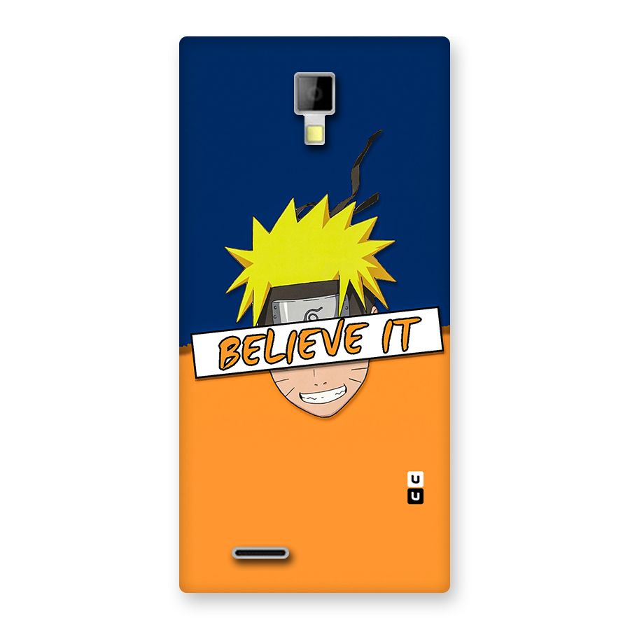 Naruto Believe It Back Case for Micromax Canvas Xpress A99