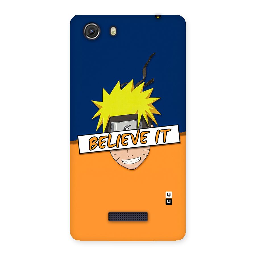 Naruto Believe It Back Case for Micromax Unite 3
