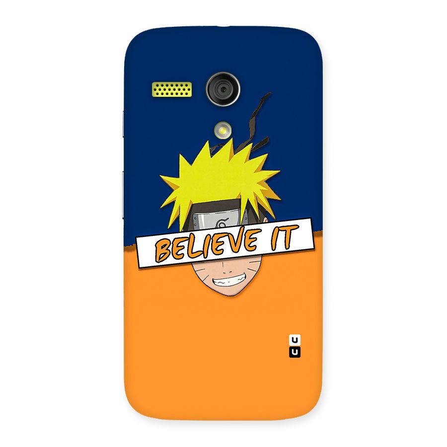Naruto Believe It Back Case for Moto G