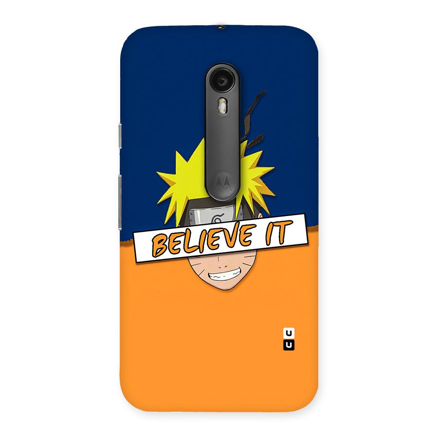 Naruto Believe It Back Case for Moto G Turbo