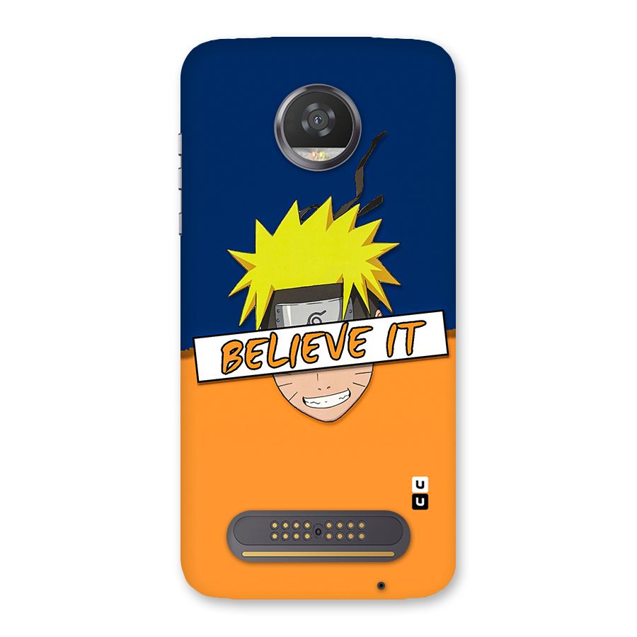 Naruto Believe It Back Case for Moto Z2 Play