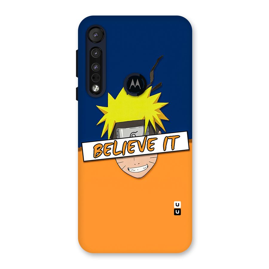 Naruto Believe It Back Case for Motorola One Macro