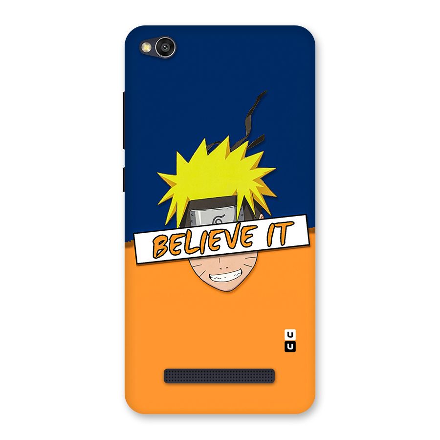 Naruto Believe It Back Case for Redmi 4A