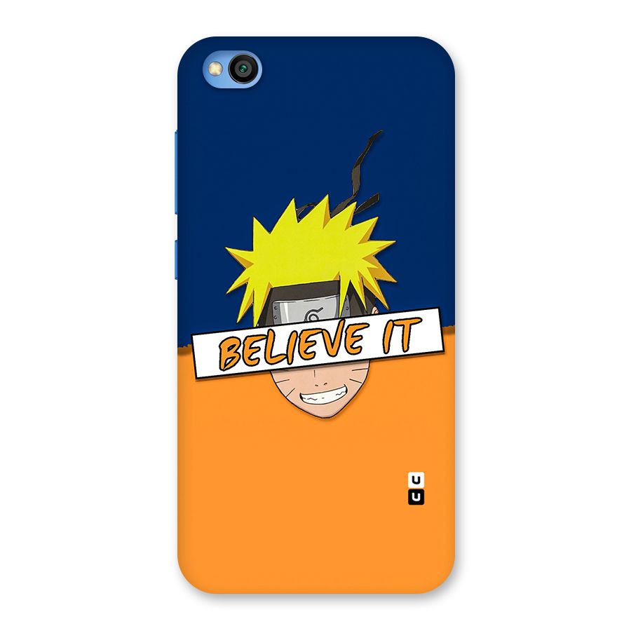 Naruto Believe It Back Case for Redmi Go