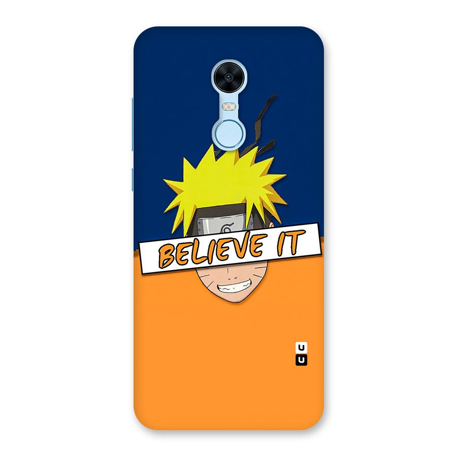 Naruto Believe It Back Case for Redmi Note 5