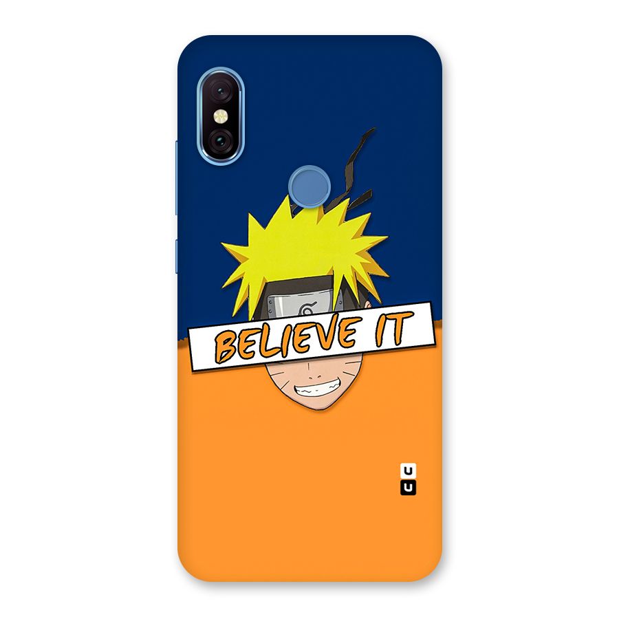 Naruto Believe It Back Case for Redmi Note 6 Pro