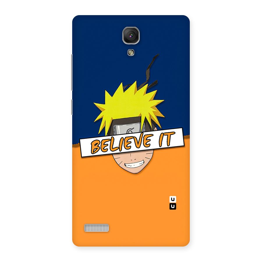 Naruto Believe It Back Case for Redmi Note Prime