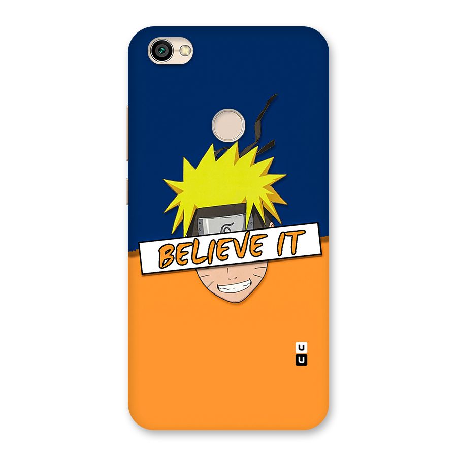 Naruto Believe It Back Case for Redmi Y1 2017