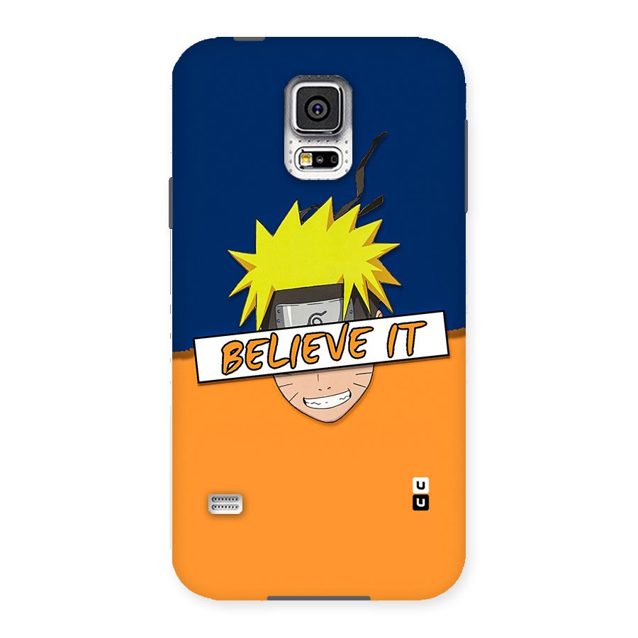 Naruto Believe It Back Case for Samsung Galaxy S5