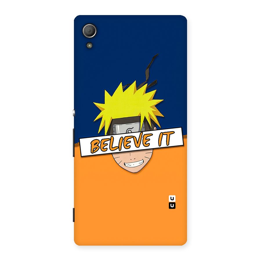 Naruto Believe It Back Case for Xperia Z3 Plus
