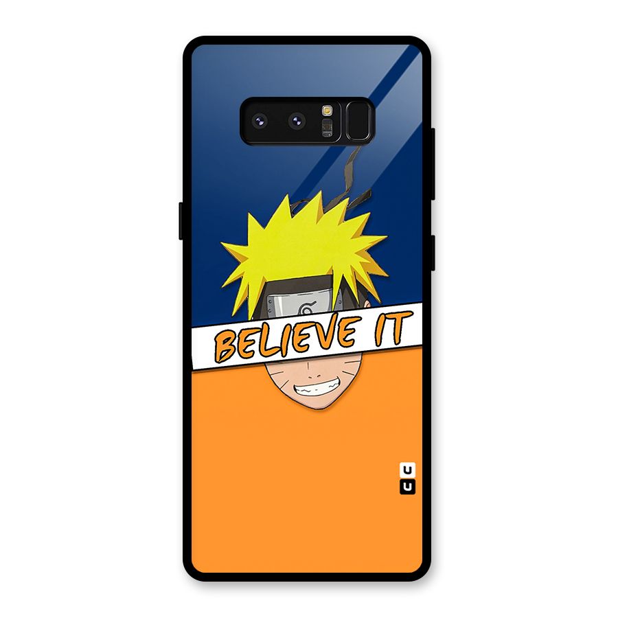 Naruto Believe It Glass Back Case for Galaxy Note 8