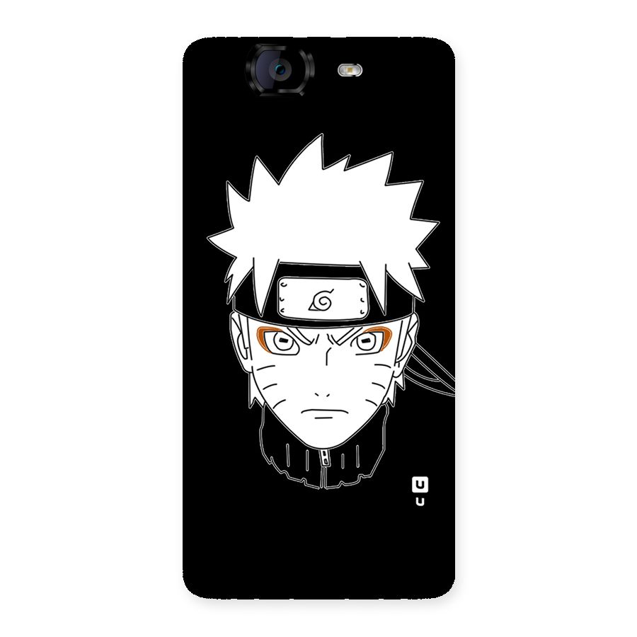 Naruto Black and White Art Back Case for Canvas Knight A350