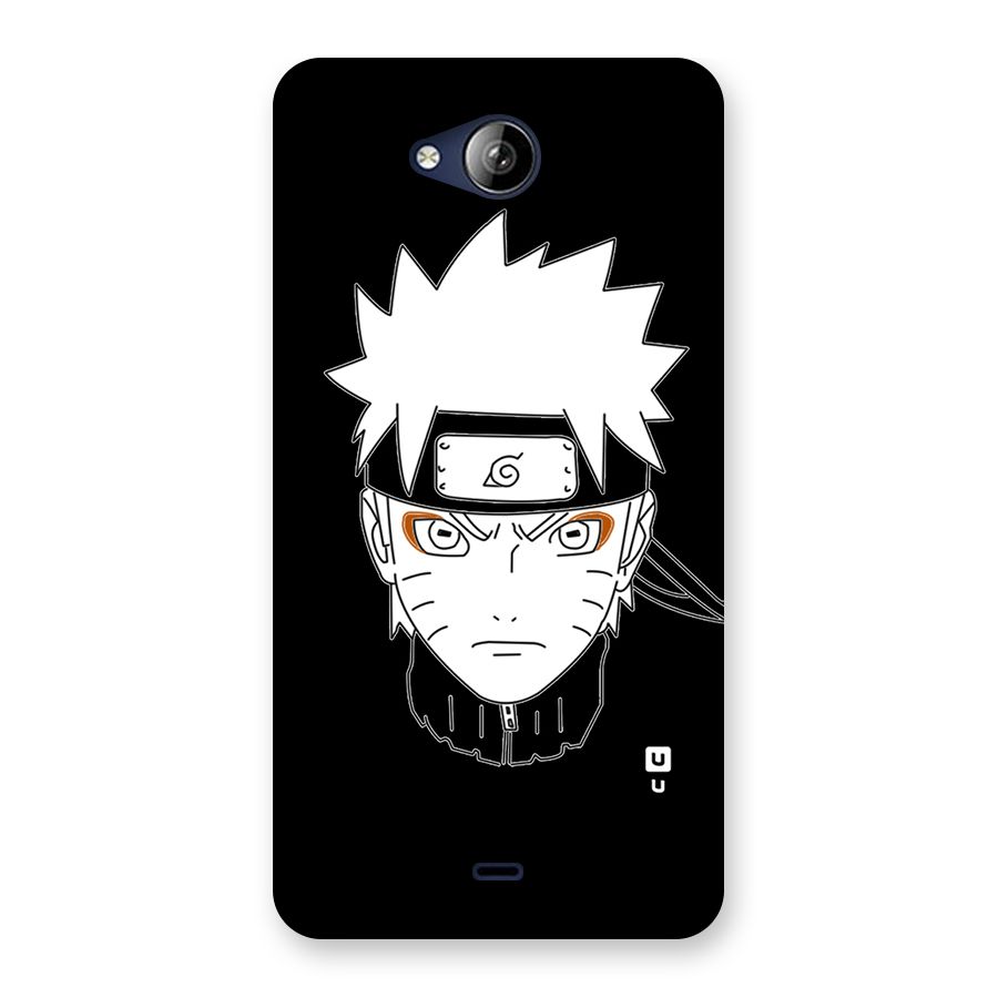 Naruto Black and White Art Back Case for Canvas Play Q355