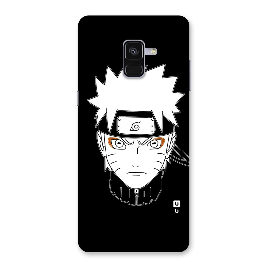 Naruto Black and White Art Back Case for Galaxy A8 Plus