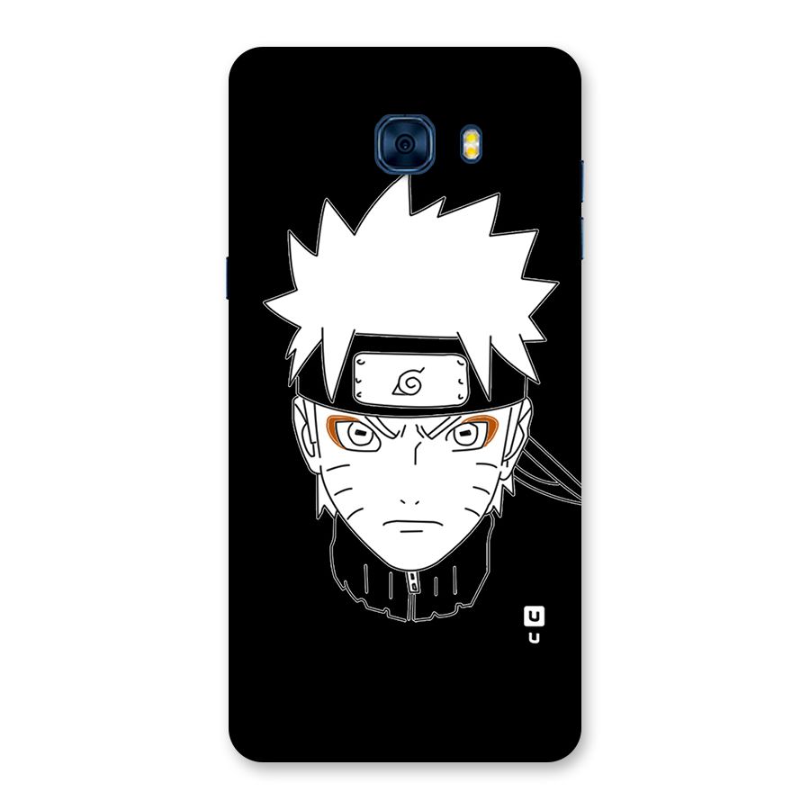 Naruto Black and White Art Back Case for Galaxy C7 Pro
