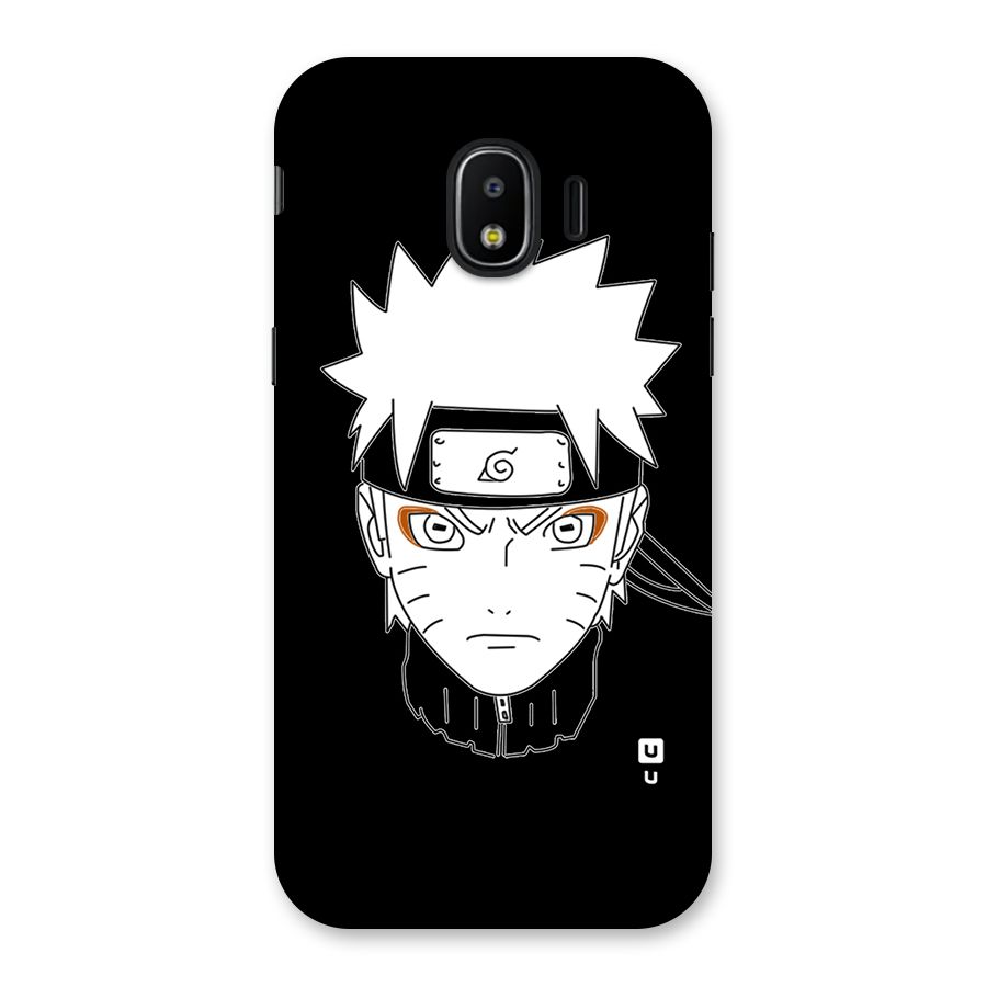Naruto Black and White Art Back Case for Galaxy J2 Pro 2018
