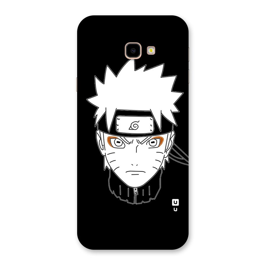 Naruto Black and White Art Back Case for Galaxy J4 Plus