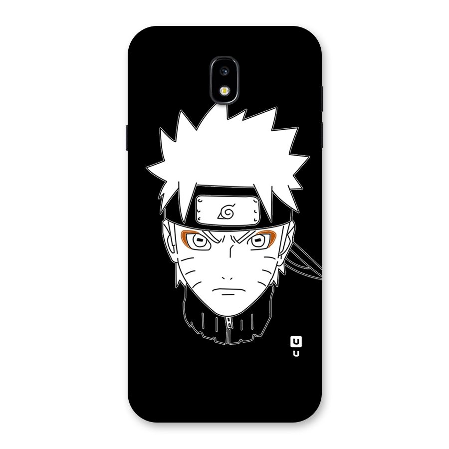 Naruto Black and White Art Back Case for Galaxy J7 Pro