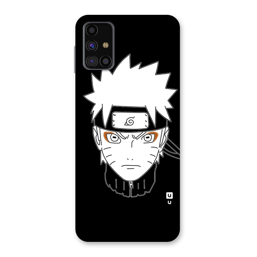 Naruto Black and White Art Back Case for Galaxy M31s