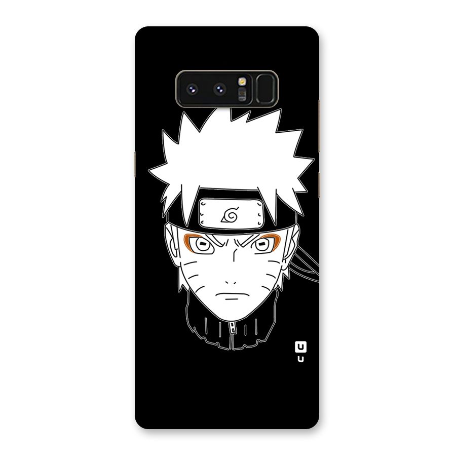 Naruto Black and White Art Back Case for Galaxy Note 8