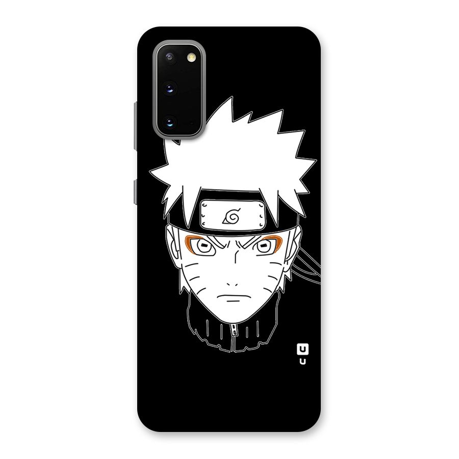 Naruto Black and White Art Back Case for Galaxy S20