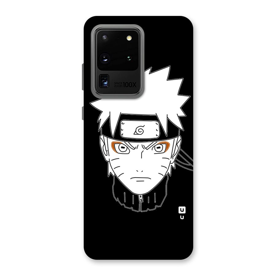 Naruto Black and White Art Back Case for Galaxy S20 Ultra