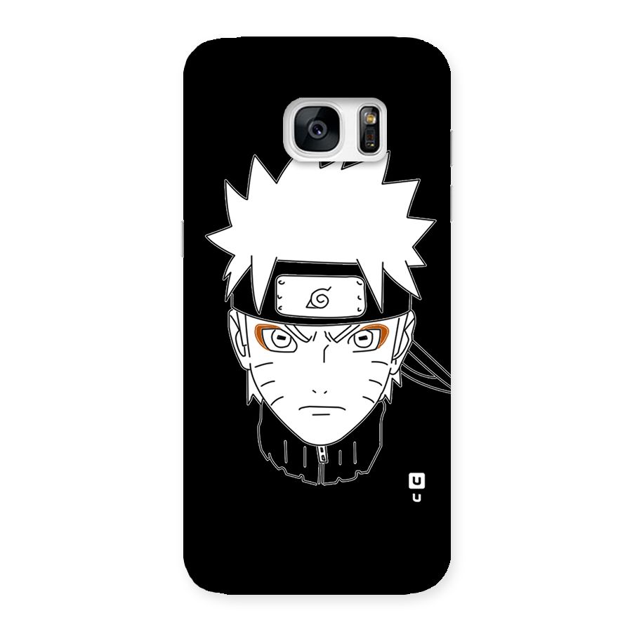 Naruto Black and White Art Back Case for Galaxy S7 Edge