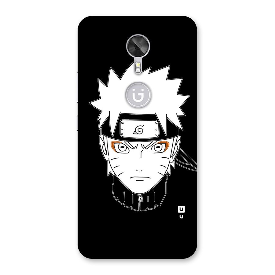 Naruto Black and White Art Back Case for Gionee A1