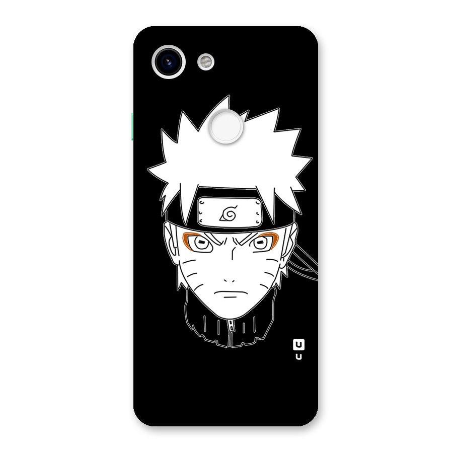 Naruto Black and White Art Back Case for Google Pixel 3