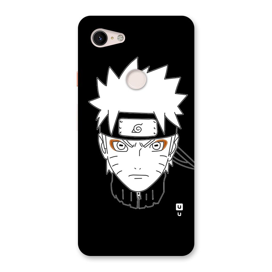 Naruto Black and White Art Back Case for Google Pixel 3 XL