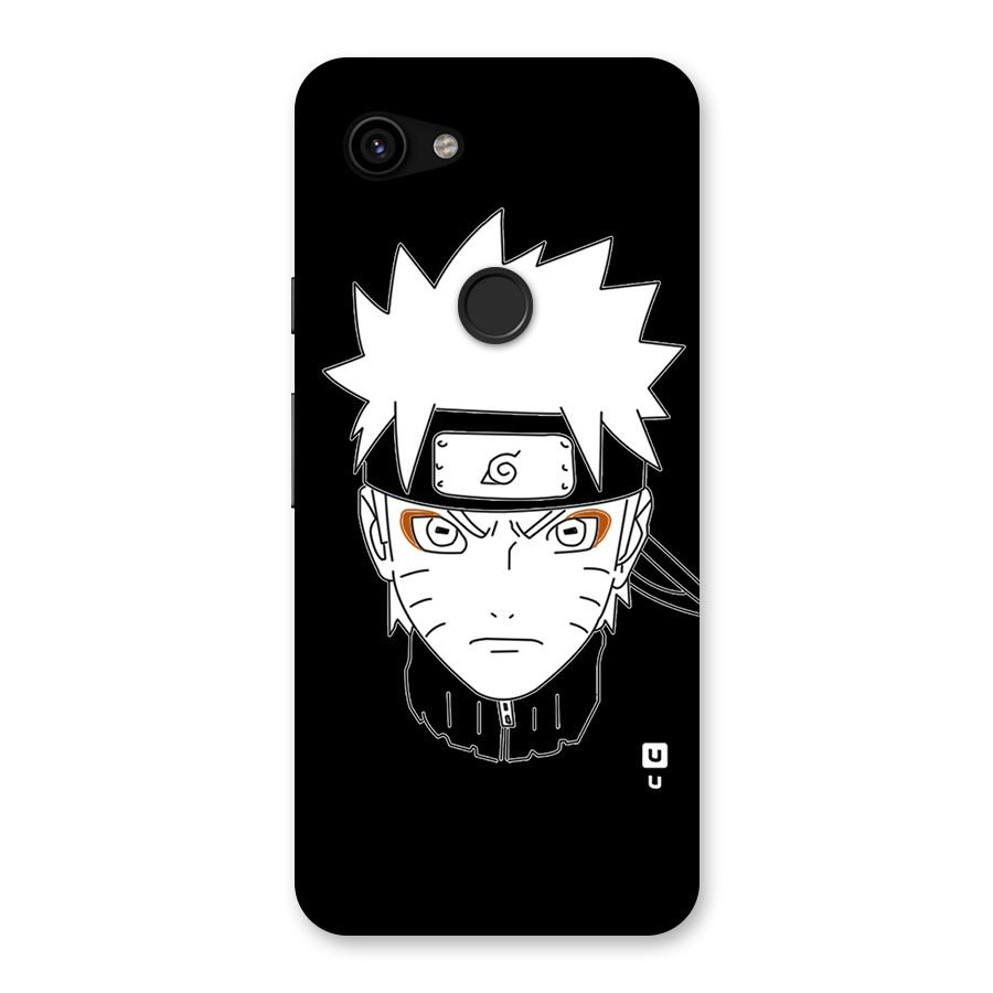 Naruto Black and White Art Back Case for Google Pixel 3a