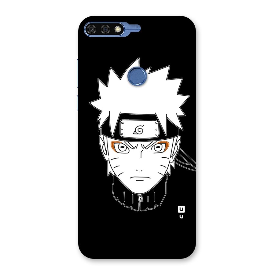 Naruto Black and White Art Back Case for Honor 7C