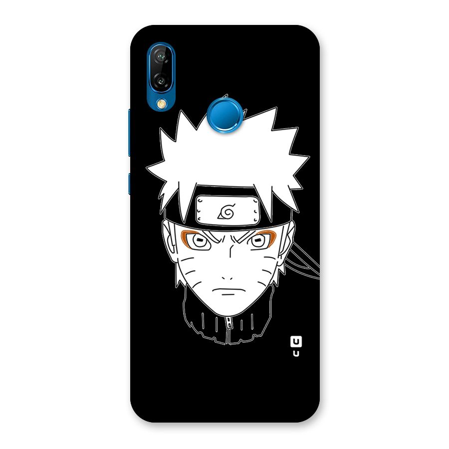 Naruto Black and White Art Back Case for Huawei P20 Lite
