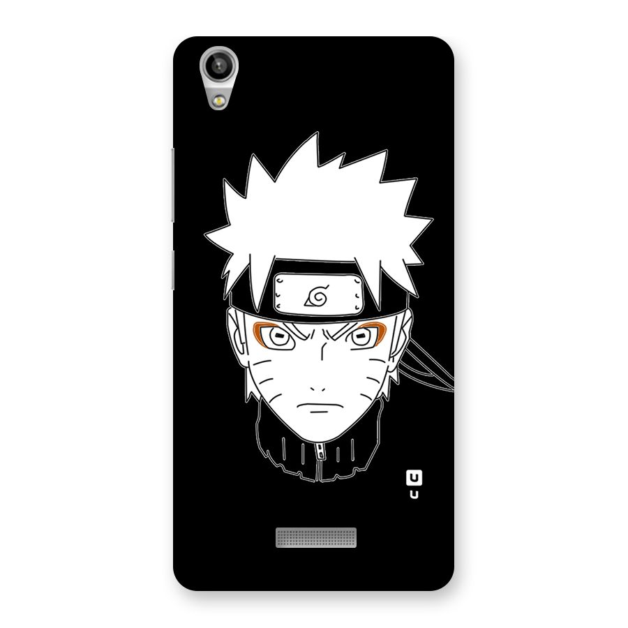 Naruto Black and White Art Back Case for Lava-Pixel-V1